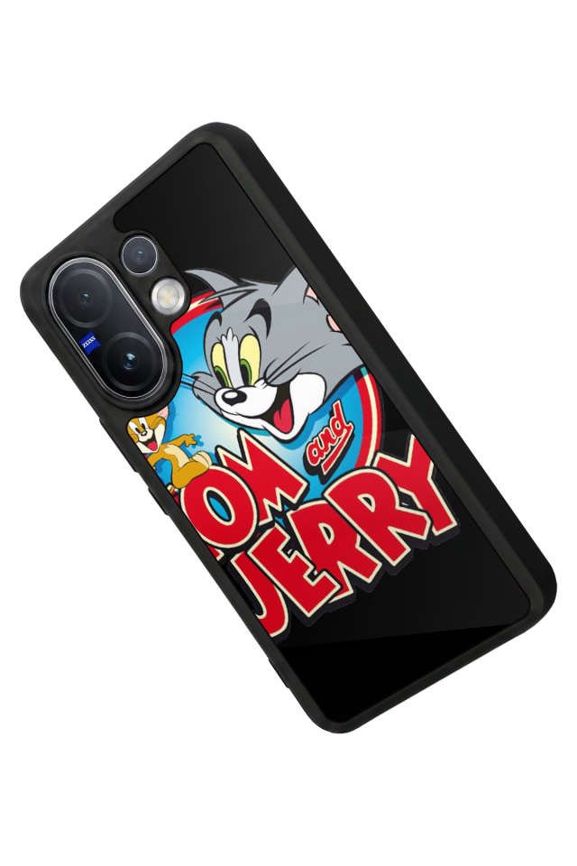 Vivo V60 Uyumlu Tom And Jerry Tasarımlı Glossy Premium Kılıf
