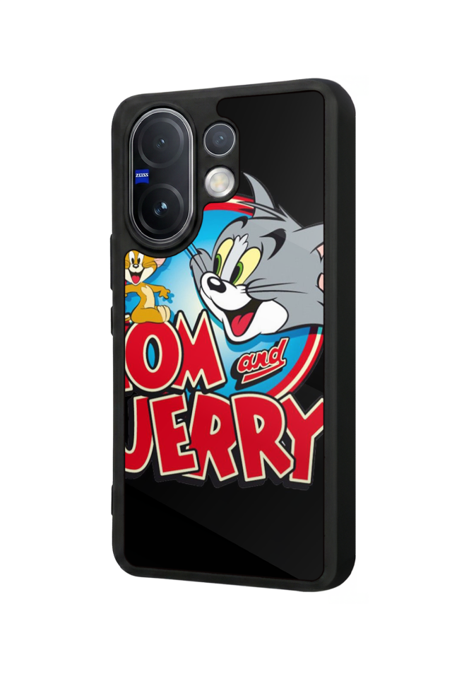 Vivo V60 Uyumlu Tom And Jerry Tasarımlı Glossy Premium Kılıf