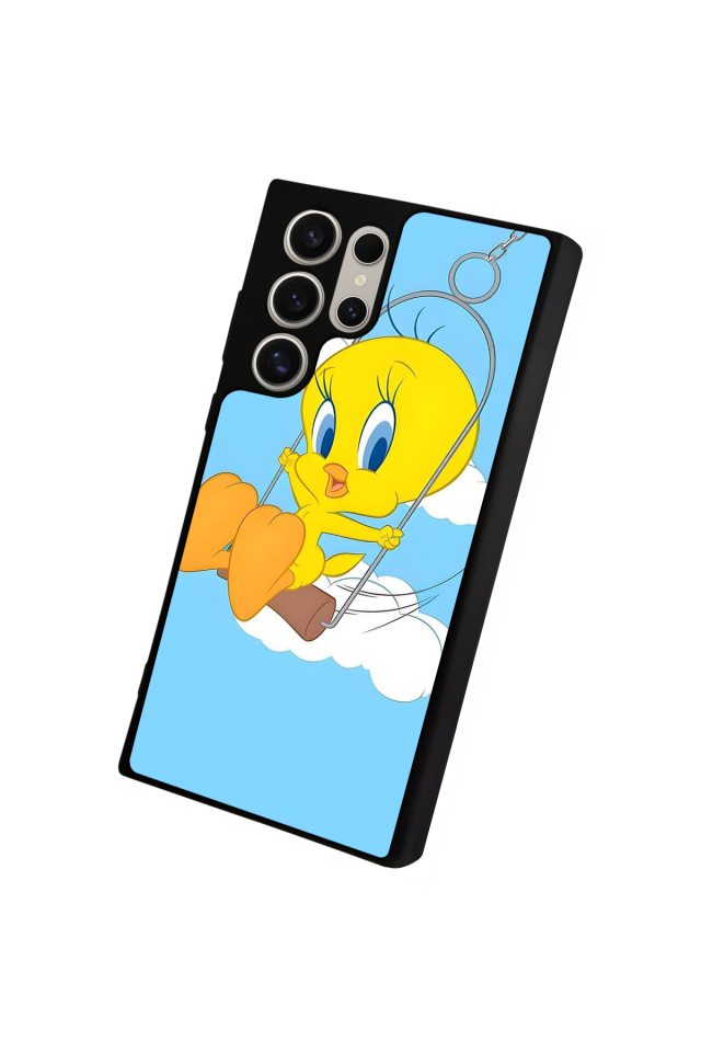 Samsung Galaxy S22 Ultra Uyumlu Tweety Tasarımlı Glossy Premium Kılıf