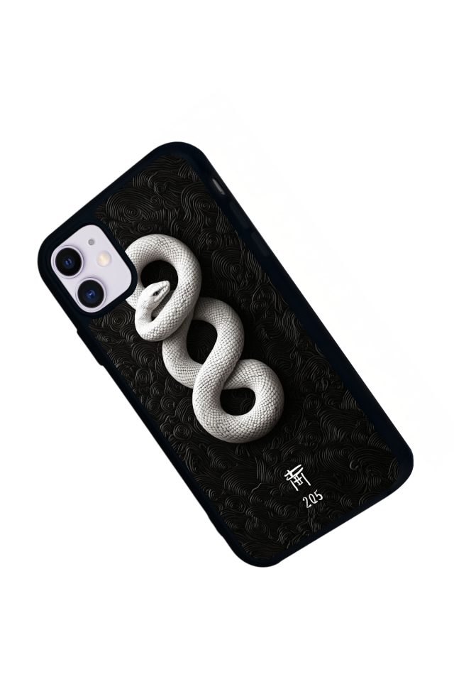 iPhone 11 Uyumlu Yılan Tasarımlı Glossy Premium Kılıf