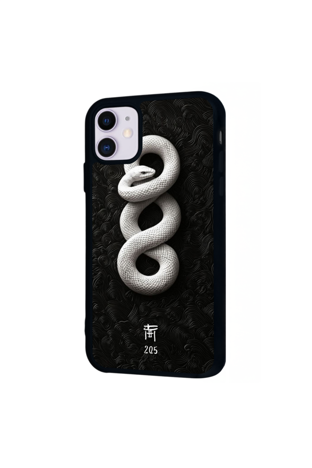 iPhone 11 Uyumlu Yılan Tasarımlı Glossy Premium Kılıf