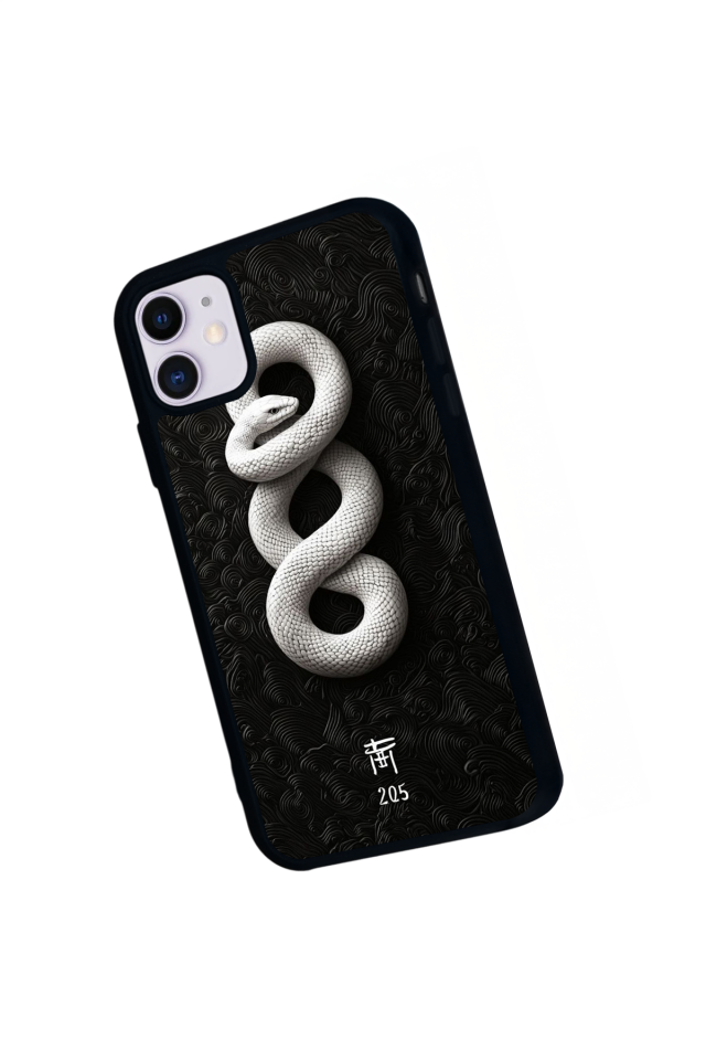 iPhone 11 Uyumlu Yılan Tasarımlı Glossy Premium Kılıf