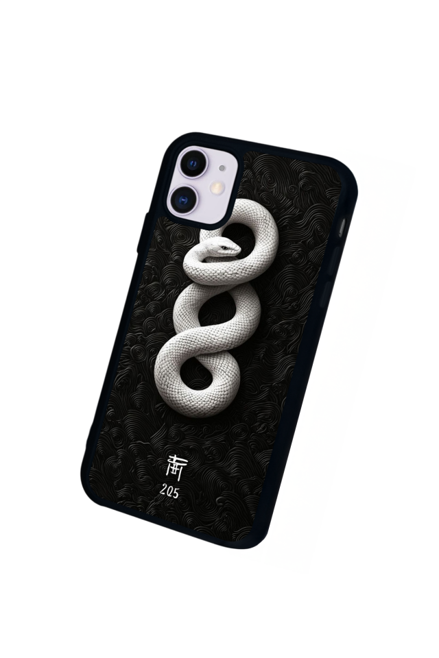 iPhone 11 Uyumlu Yılan Tasarımlı Glossy Premium Kılıf