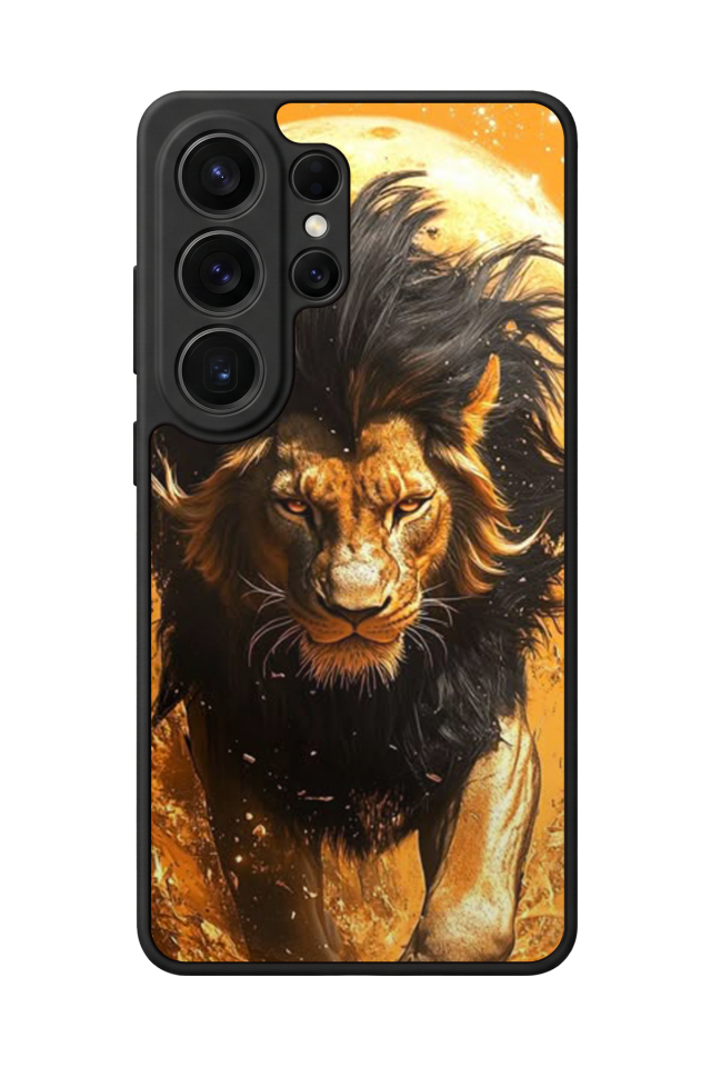 Samsung Galaxy S26 Ultra Uyumlu Aslan Tasarımlı Glossy Premium Kılıf