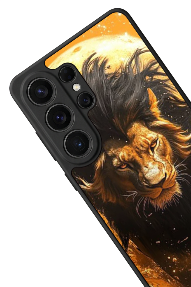 Samsung Galaxy S26 Ultra Uyumlu Aslan Tasarımlı Glossy Premium Kılıf