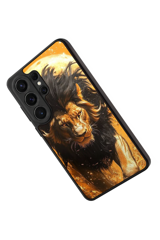 Samsung Galaxy S26 Ultra Uyumlu Aslan Tasarımlı Glossy Premium Kılıf