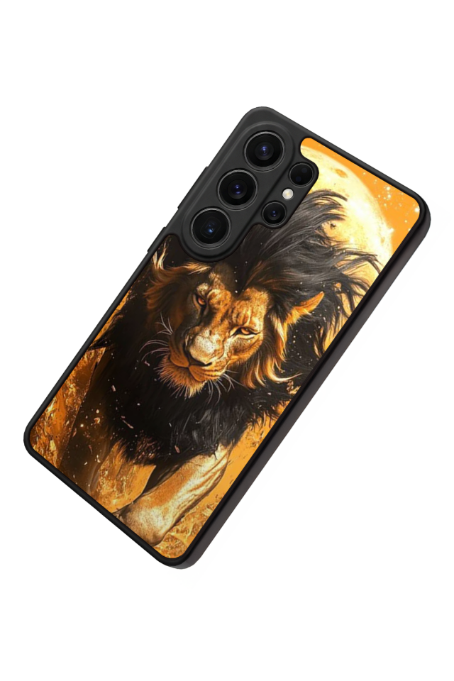 Samsung Galaxy S26 Ultra Uyumlu Aslan Tasarımlı Glossy Premium Kılıf