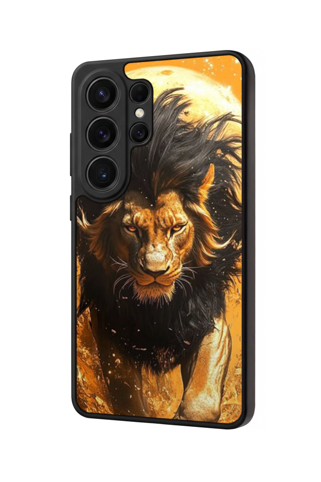 Samsung Galaxy S26 Ultra Uyumlu Aslan Tasarımlı Glossy Premium Kılıf