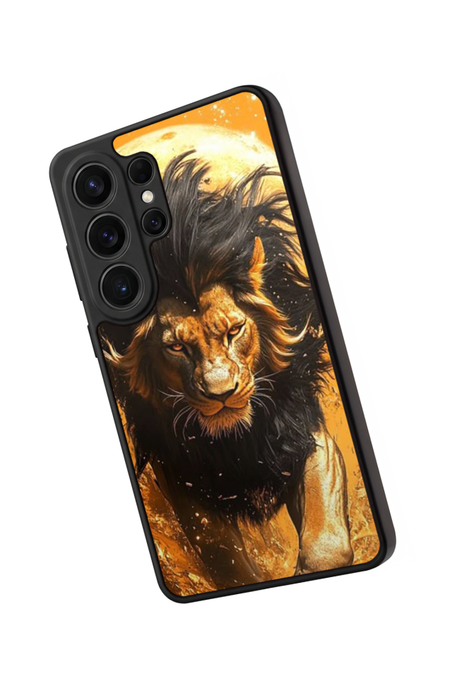 Samsung Galaxy S26 Ultra Uyumlu Aslan Tasarımlı Glossy Premium Kılıf