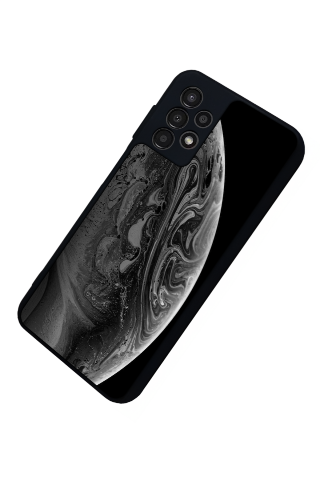 Samsung Galaxy A13 Uyumlu Ay Tasarımlı Glossy Premium Kılıf