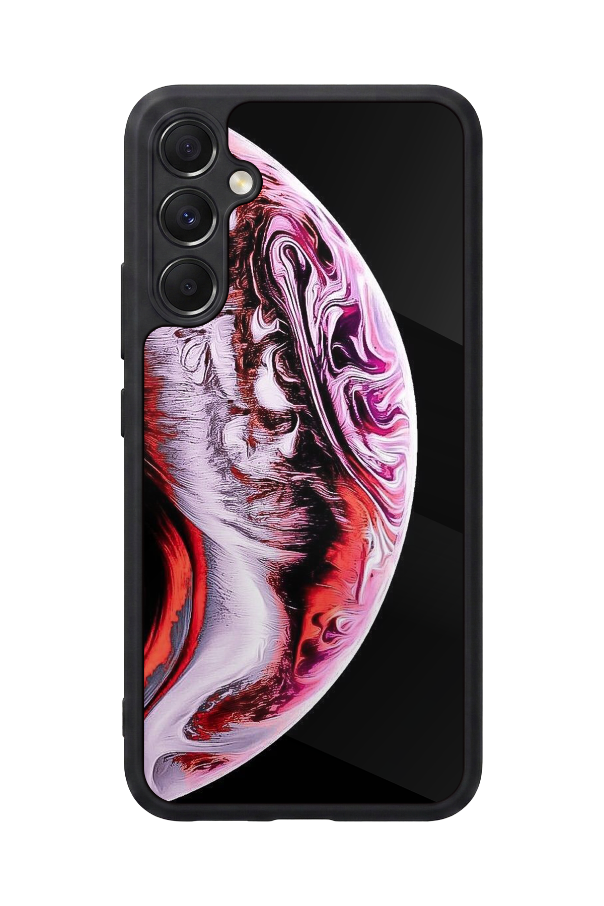 Samsung Galaxy M34 Uyumlu Ay Tasarımlı Glossy Premium Kılıf