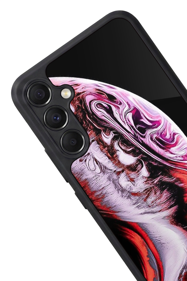 Samsung Galaxy M34 Uyumlu Ay Tasarımlı Glossy Premium Kılıf