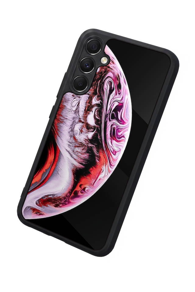 Samsung Galaxy M34 Uyumlu Ay Tasarımlı Glossy Premium Kılıf