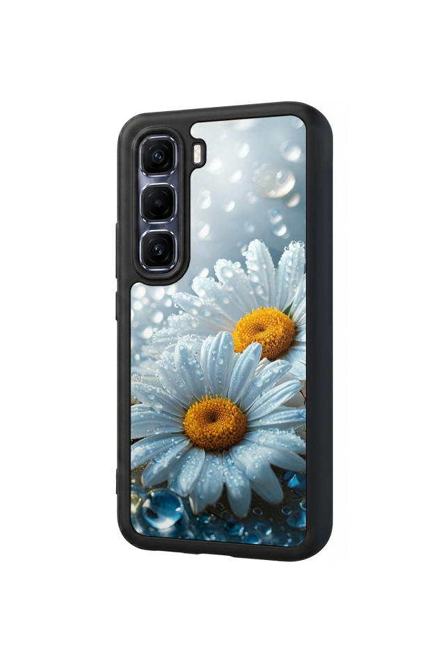 Infinix Hot 60 Pro Plus Uyumlu Cicek Tasarımlı Glossy Premium Kılıf