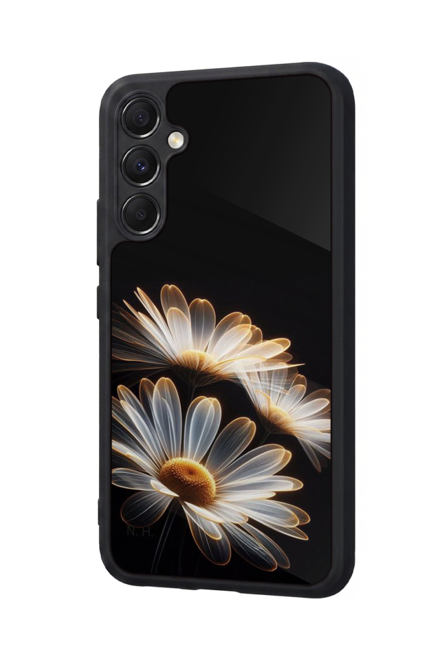 Samsung Galaxy A34 Uyumlu Cicek Tasarımlı Glossy Premium Kılıf