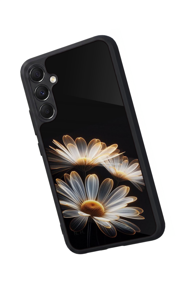 Samsung Galaxy A34 Uyumlu Cicek Tasarımlı Glossy Premium Kılıf
