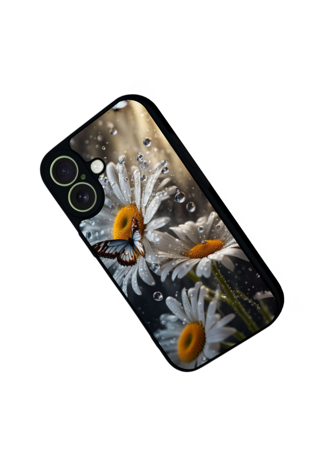 iPhone 17 Uyumlu Cicek Tasarımlı Glossy Premium Kılıf