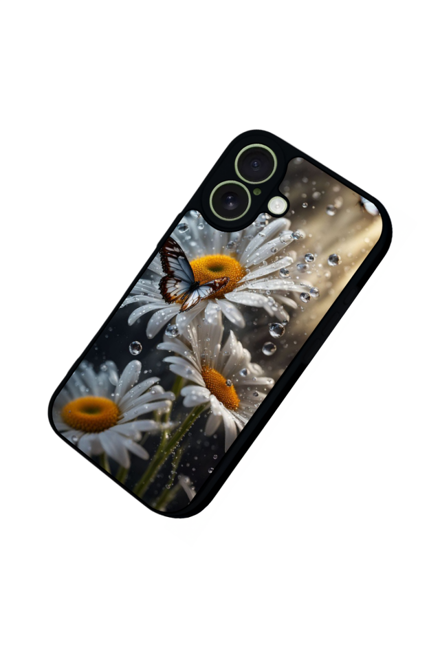iPhone 17 Uyumlu Cicek Tasarımlı Glossy Premium Kılıf