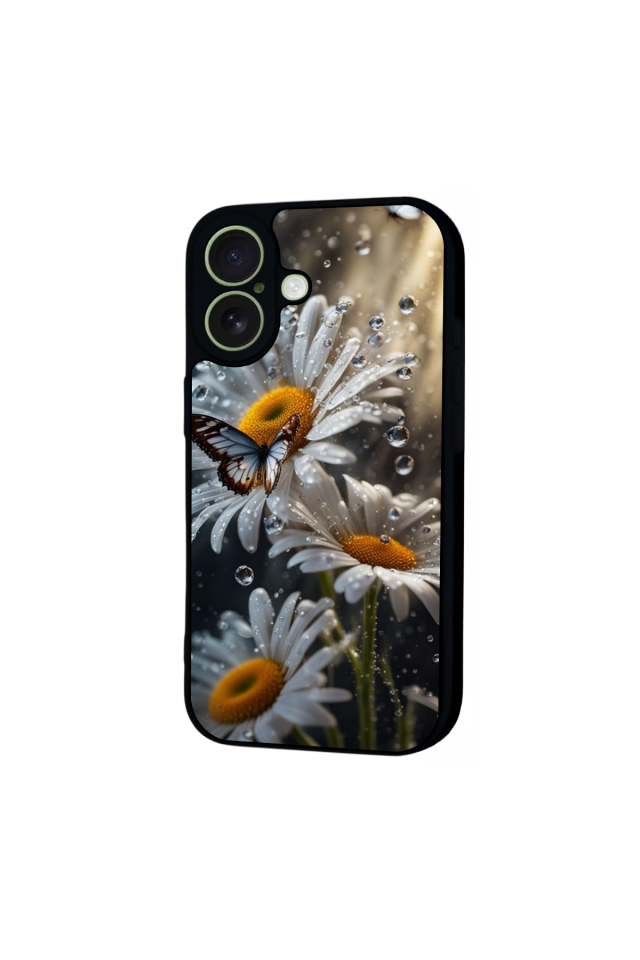 iPhone 17 Uyumlu Cicek Tasarımlı Glossy Premium Kılıf