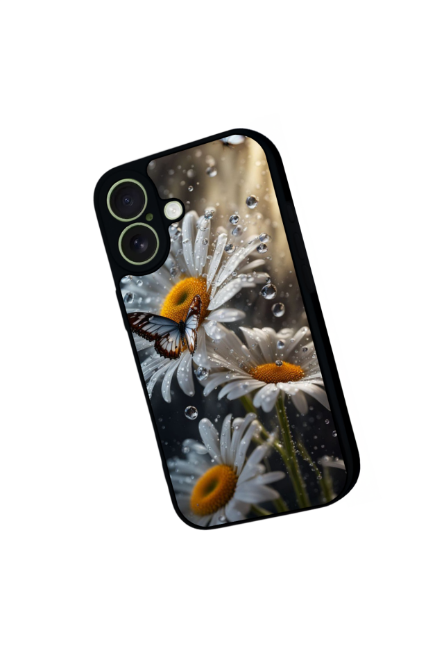 iPhone 17 Uyumlu Cicek Tasarımlı Glossy Premium Kılıf