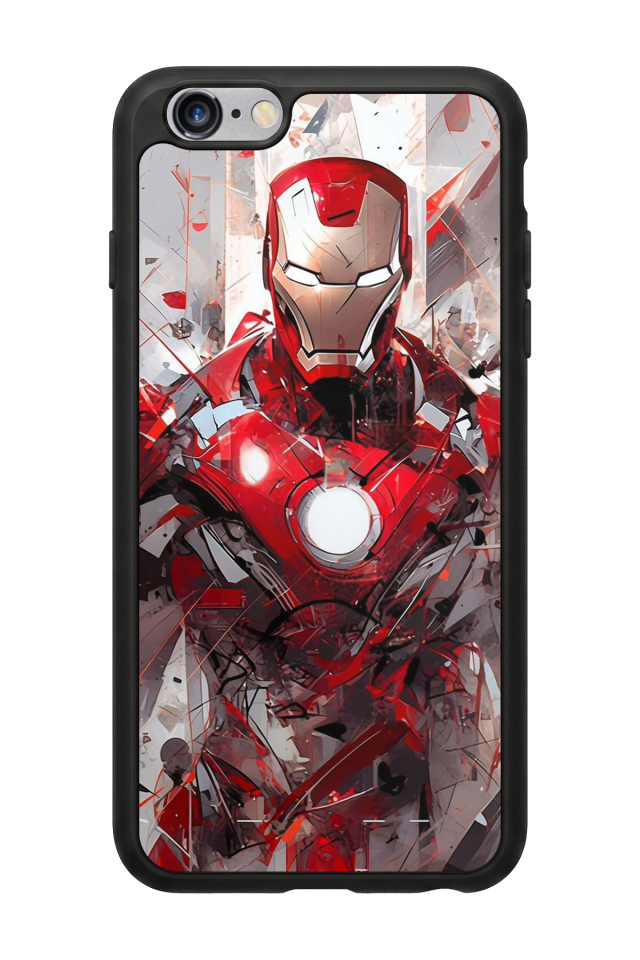 iPhone 6s Plus Uyumlu Iron Man ( Demir Adam ) Tasarımlı Glossy Premium Kılıf