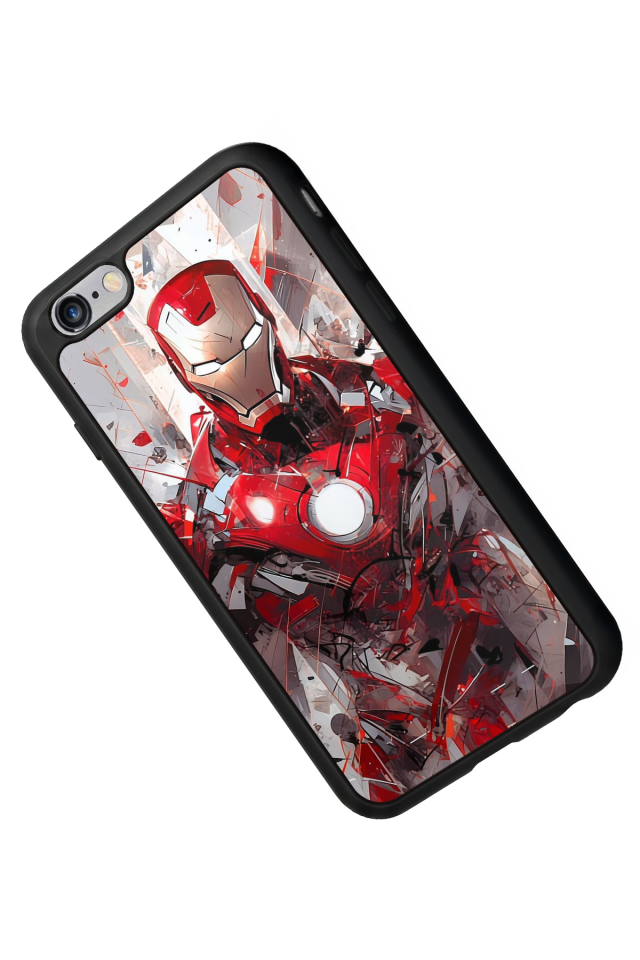 iPhone 6s Plus Uyumlu Iron Man ( Demir Adam ) Tasarımlı Glossy Premium Kılıf