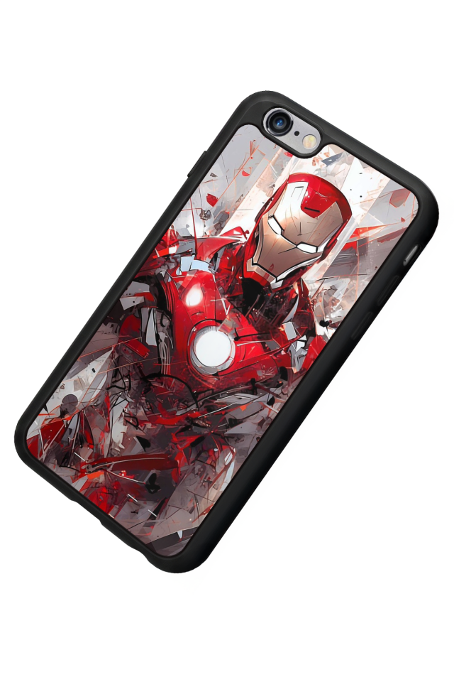 iPhone 6s Plus Uyumlu Iron Man ( Demir Adam ) Tasarımlı Glossy Premium Kılıf