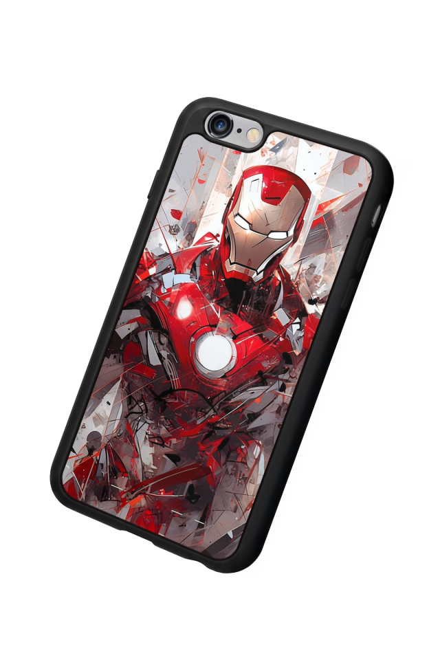 iPhone 6s Plus Uyumlu Iron Man ( Demir Adam ) Tasarımlı Glossy Premium Kılıf