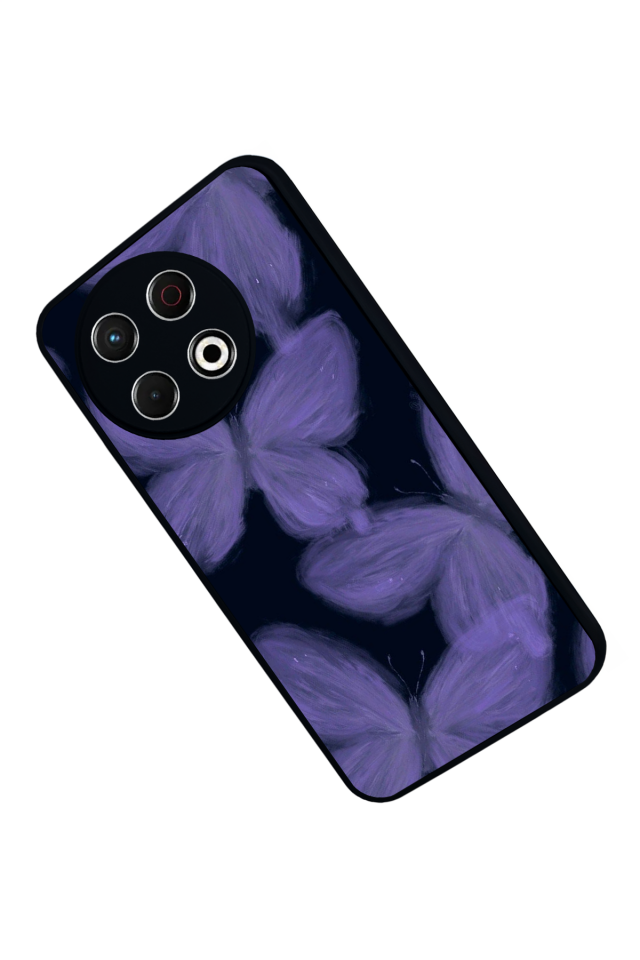 Tecno Spark 30 Pro Uyumlu Kelebek Tasarımlı Glossy Premium Kılıf