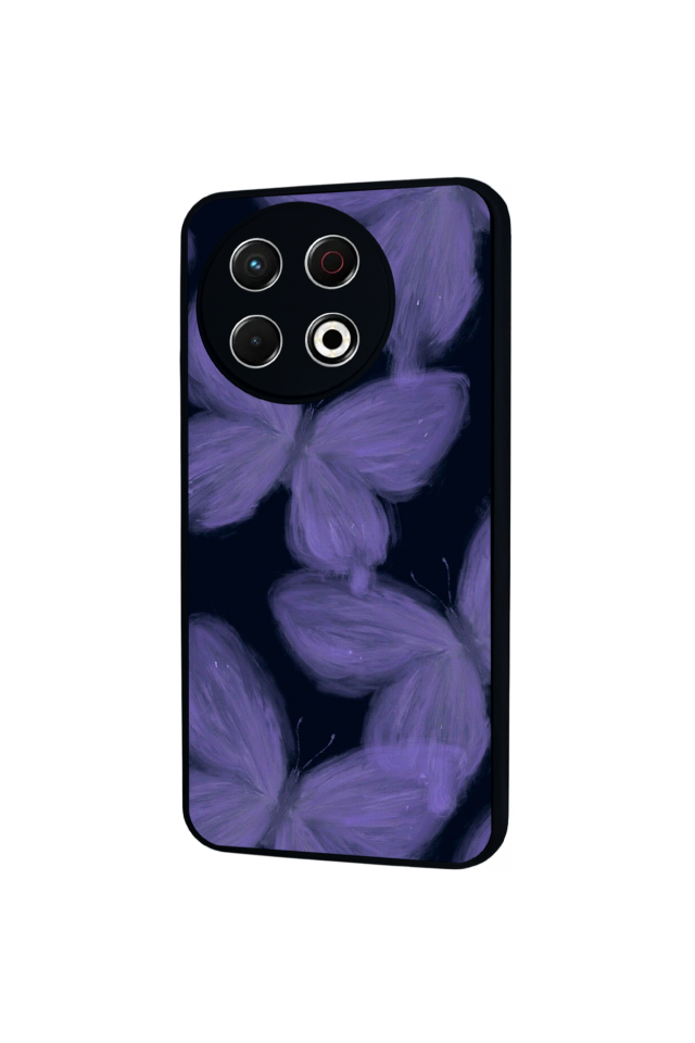 Tecno Spark 30 Pro Uyumlu Kelebek Tasarımlı Glossy Premium Kılıf