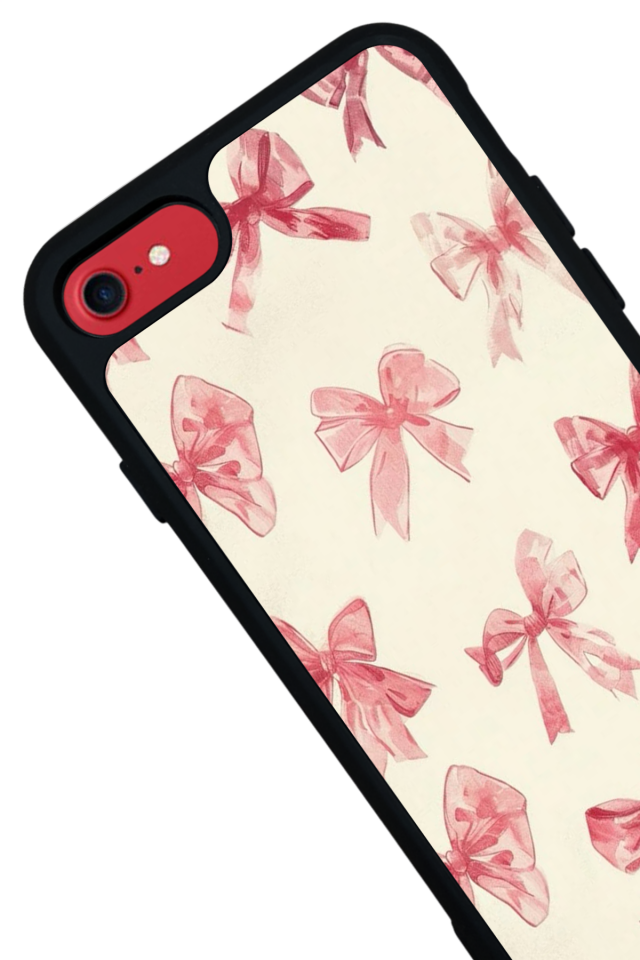 iPhone 7 Uyumlu Kurdele Tasarımlı Glossy Premium Kılıf