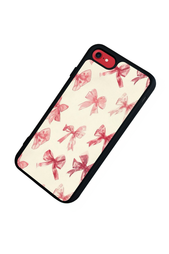 iPhone 7 Uyumlu Kurdele Tasarımlı Glossy Premium Kılıf