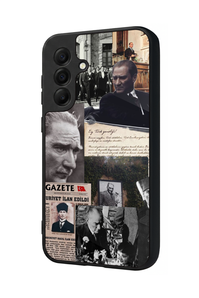 Samsung Galaxy A17 Uyumlu Mustafa Kemal Ataturk Tasarımlı Glossy Premium Kılıf