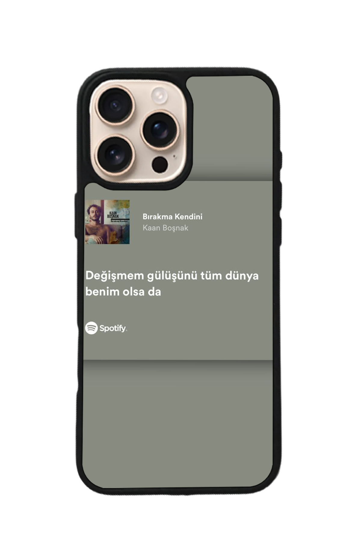 iPhone 16 Pro Uyumlu Sarki Sozleri Tasarımlı Glossy Premium Kılıf