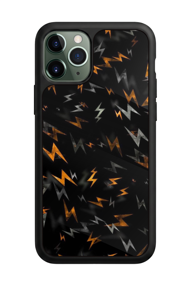 iPhone 11 Pro Max Uyumlu Simsek Tasarımlı Glossy Premium Kılıf