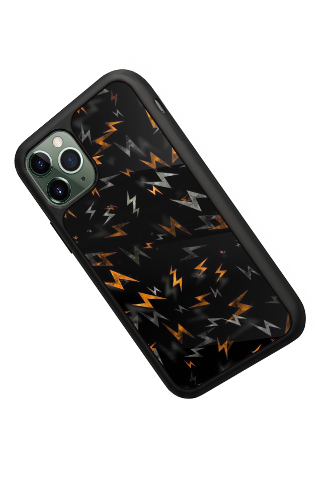 iPhone 11 Pro Max Uyumlu Simsek Tasarımlı Glossy Premium Kılıf