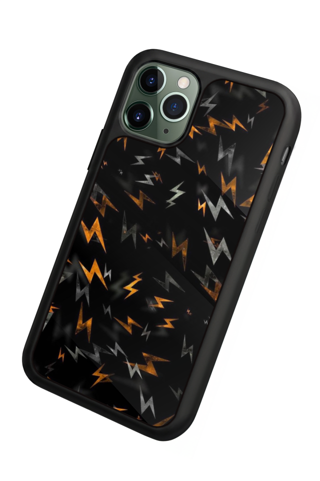 iPhone 11 Pro Max Uyumlu Simsek Tasarımlı Glossy Premium Kılıf