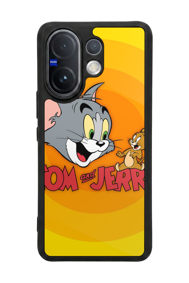 Vivo V60 Uyumlu Tom And Jerry Tasarımlı Glossy Premium Kılıf