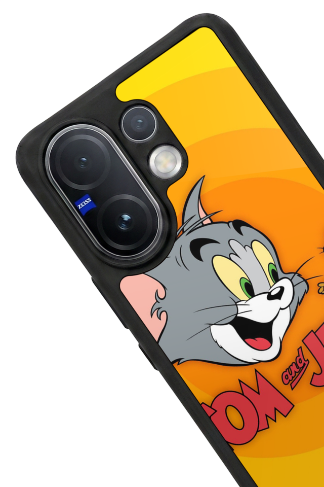 Vivo V60 Uyumlu Tom And Jerry Tasarımlı Glossy Premium Kılıf