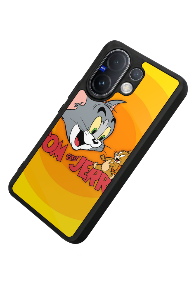 Vivo V60 Uyumlu Tom And Jerry Tasarımlı Glossy Premium Kılıf