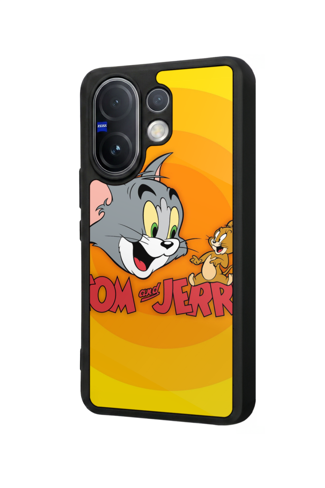 Vivo V60 Uyumlu Tom And Jerry Tasarımlı Glossy Premium Kılıf