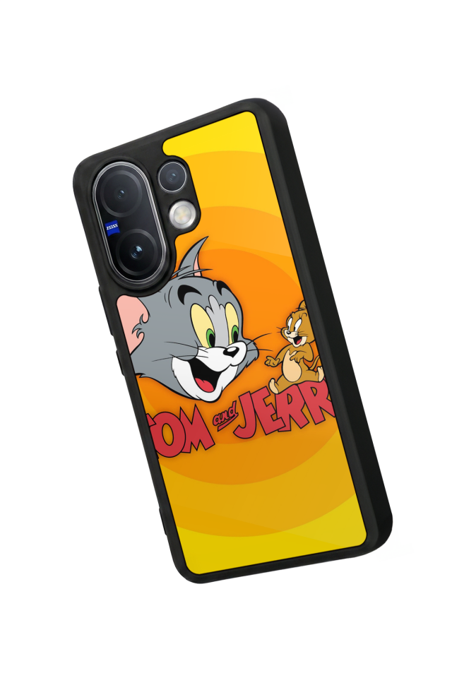 Vivo V60 Uyumlu Tom And Jerry Tasarımlı Glossy Premium Kılıf