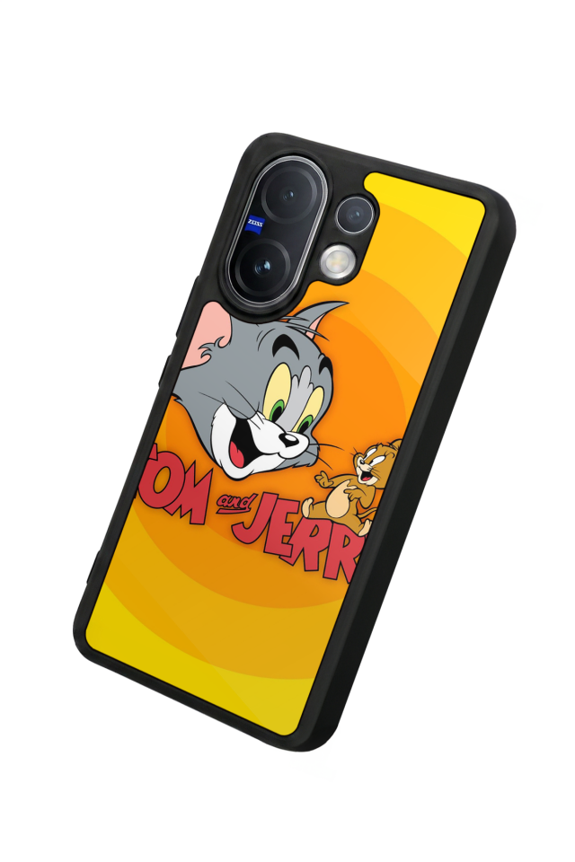 Vivo V60 Uyumlu Tom And Jerry Tasarımlı Glossy Premium Kılıf
