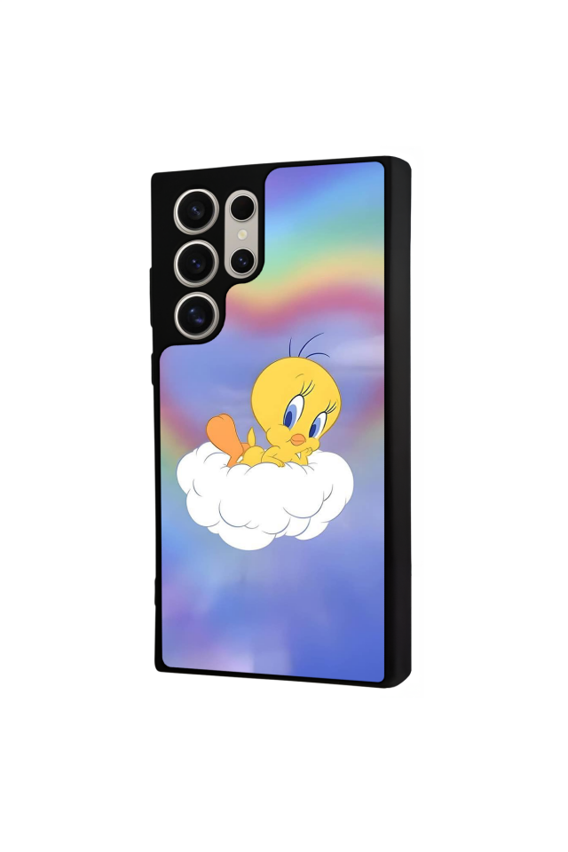 Samsung Galaxy S22 Ultra Uyumlu Tweety Tasarımlı Glossy Premium Kılıf