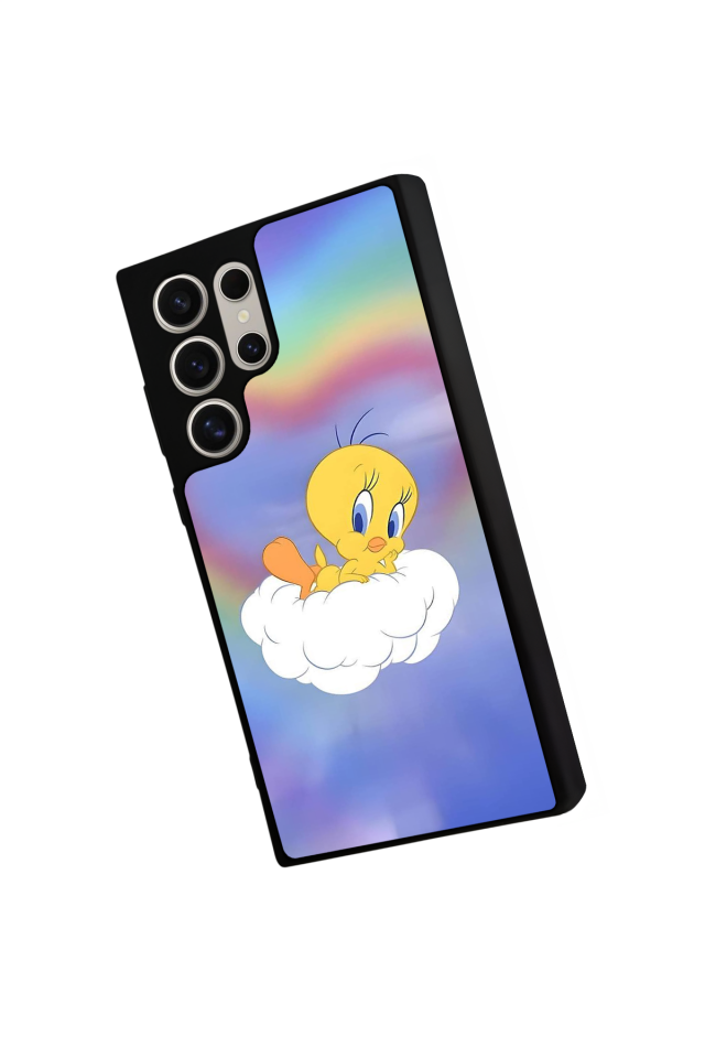 Samsung Galaxy S22 Ultra Uyumlu Tweety Tasarımlı Glossy Premium Kılıf