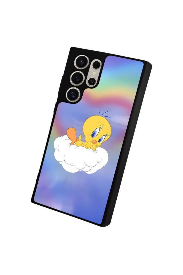 Samsung Galaxy S22 Ultra Uyumlu Tweety Tasarımlı Glossy Premium Kılıf