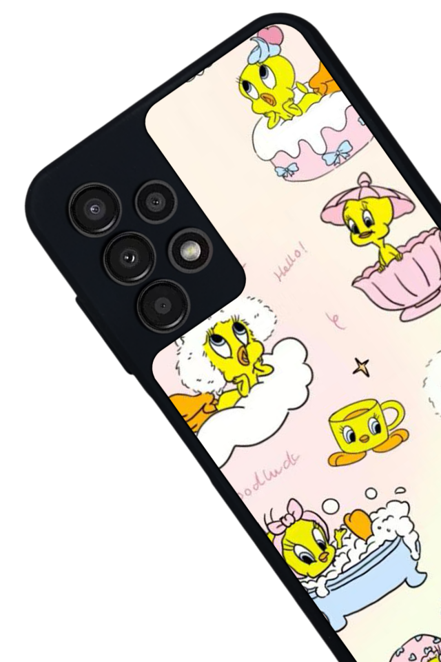 Samsung Galaxy A23 Uyumlu Tweety Tasarımlı Glossy Premium Kılıf