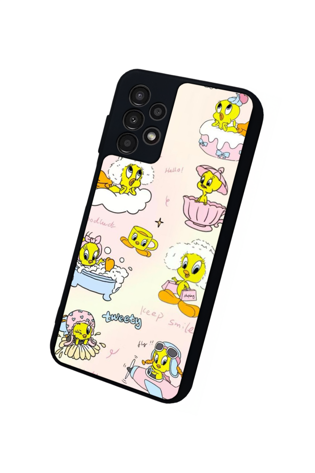 Samsung Galaxy A23 Uyumlu Tweety Tasarımlı Glossy Premium Kılıf