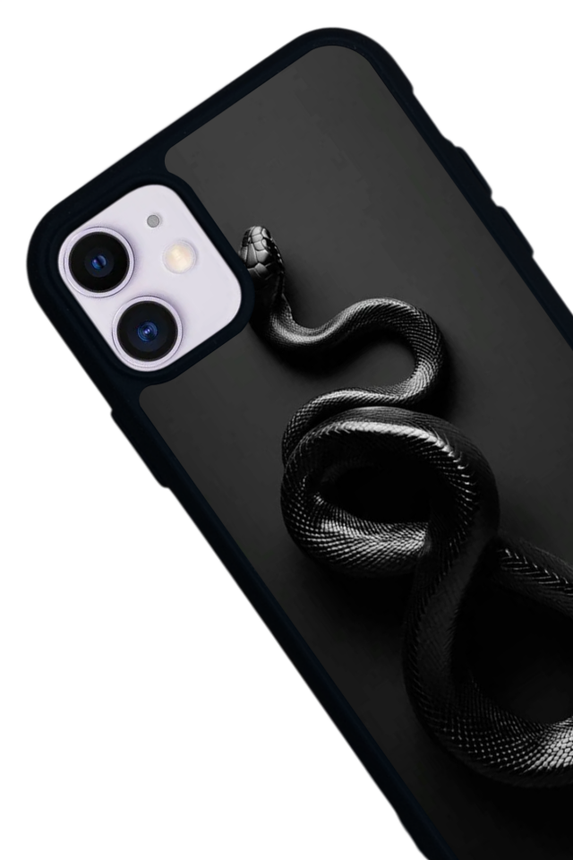 iPhone 11 Uyumlu Yılan Tasarımlı Glossy Premium Kılıf