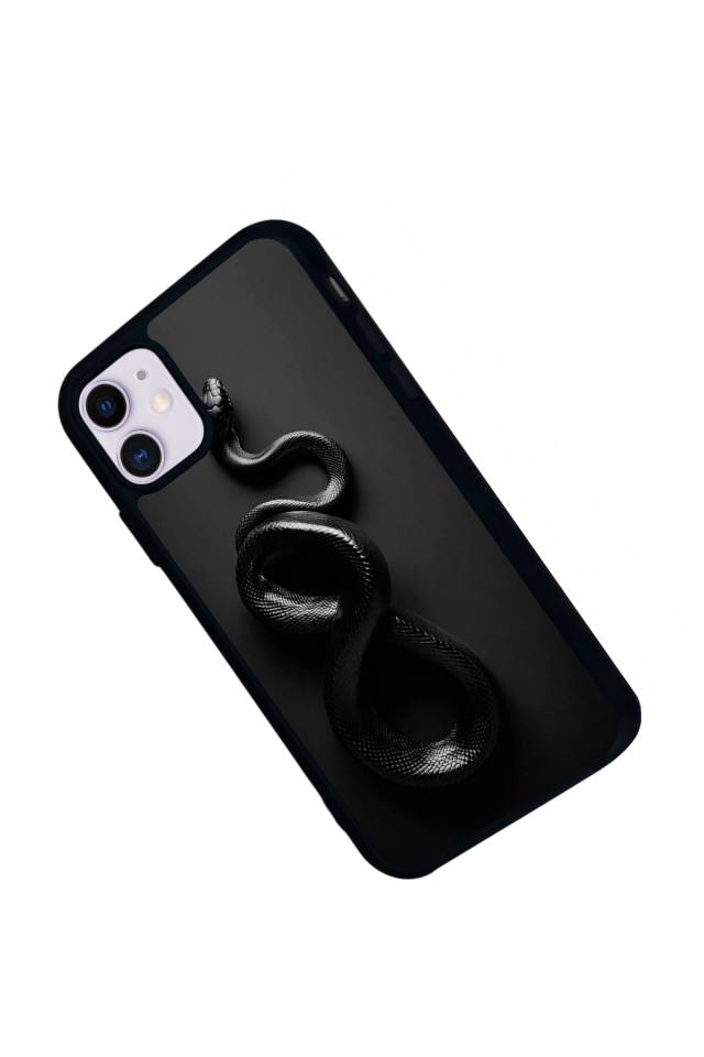iPhone 11 Uyumlu Yılan Tasarımlı Glossy Premium Kılıf